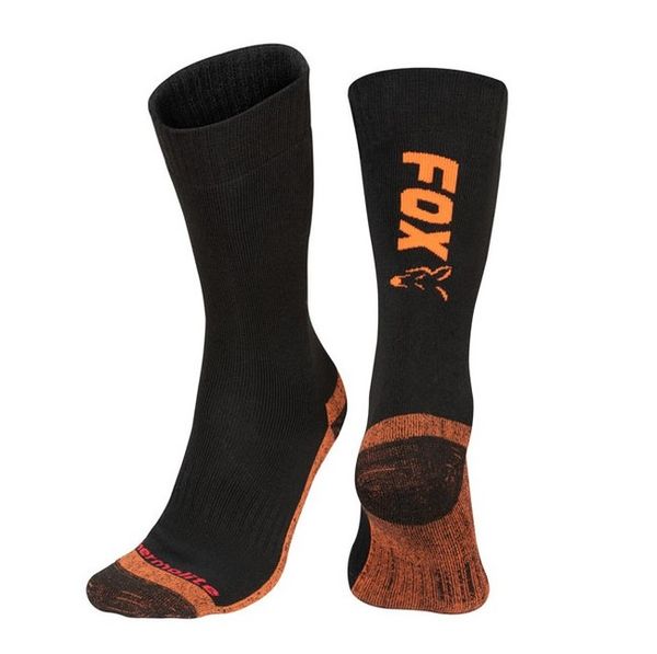 Fox Ponožky Collection Black Orange Thermolite long sock 40-43