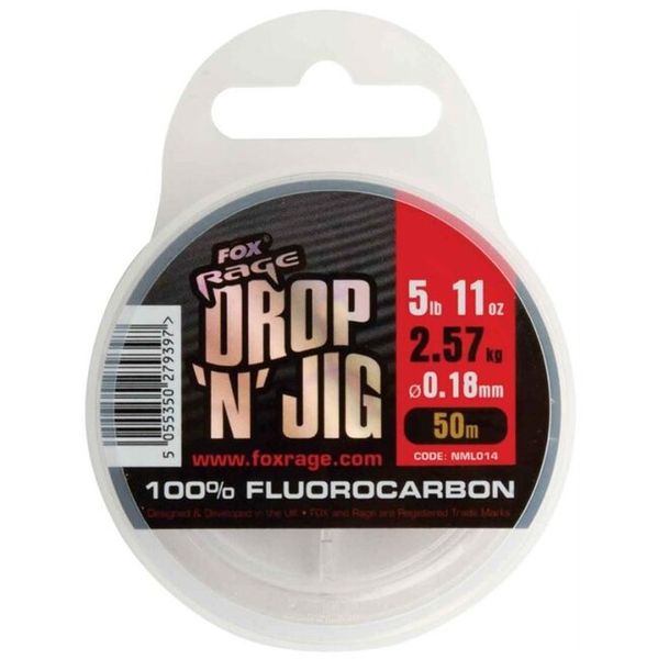 Fox Rage - Drop 'N' Jig Fluorocarbon - 0.27mm 5,15kg 50m