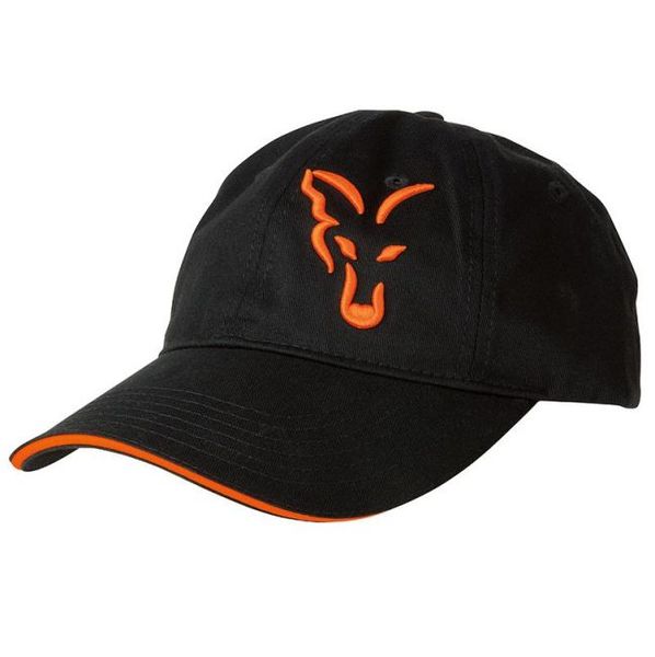 FOX Šiltovka Black/Orange Baseball Cap