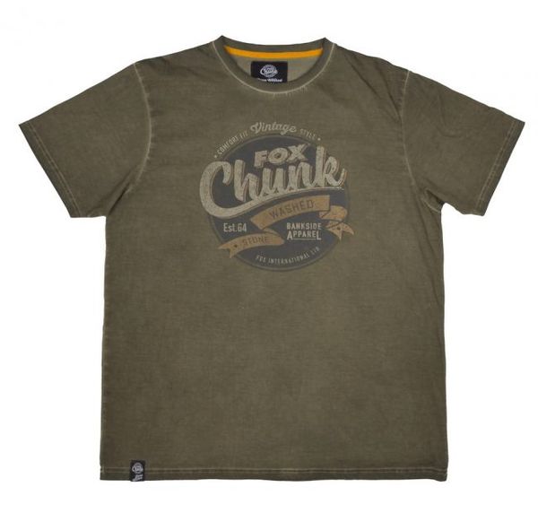 FOX Tričko Chunk Stonewash T-Shirt Khaki