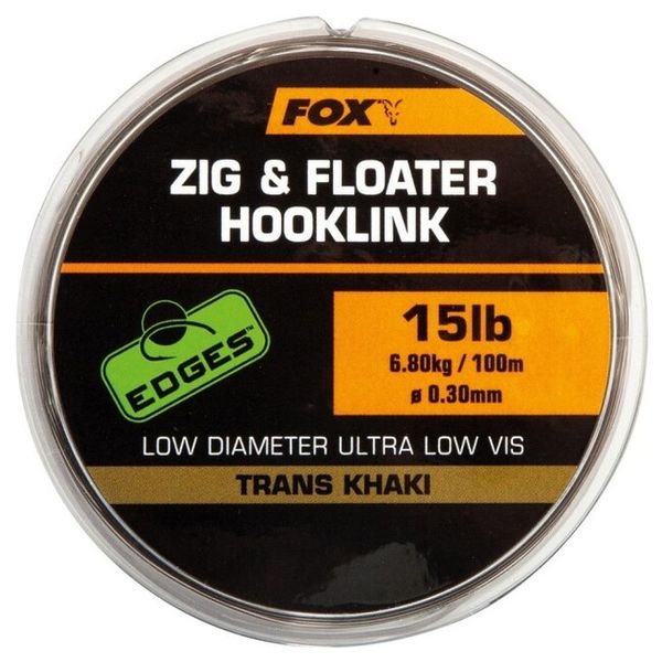 Fox Vlasec Zig & Floater Hooklink 100m 12lb - 0,28mm