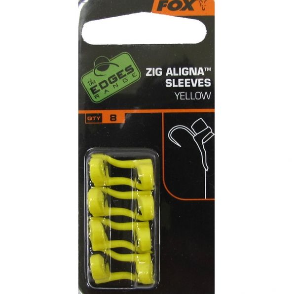 Fox Zig Aligna Sleeves Yellow 8ks