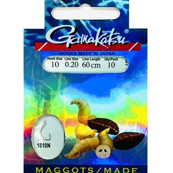 Gamakatsu BKG-1810N Maggots veľ.14/0,16mm/60cm/10ks