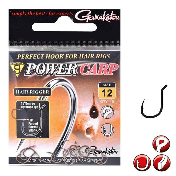 Gamakatsu Power Carp Hair Rigger veľ.10/10ks