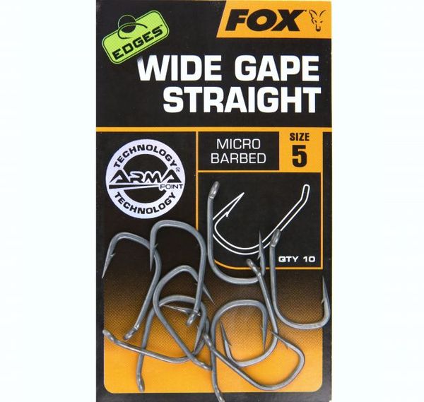 Háčiky Fox Wide Gape Straight Barbless v.8B/10ks