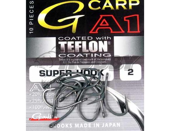 Háčiky G-Carp A1 Super Hook v.2 10ks PTFE