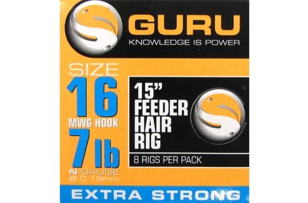 Háčiky Guru Feeder Hair Rig Veľkosť Háčika 16