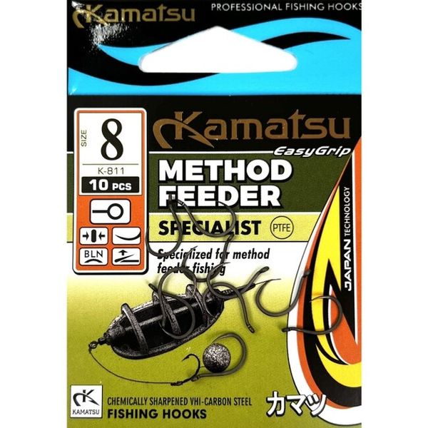 Háčiky Kamatsu Method Feeder Specialist v.10 10ks BARBLESS