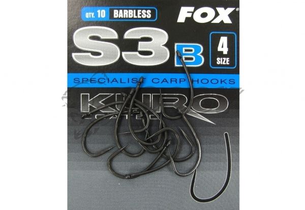 Háčiky Kuro Fox S3 Barbless Veľkosť 6/10ks