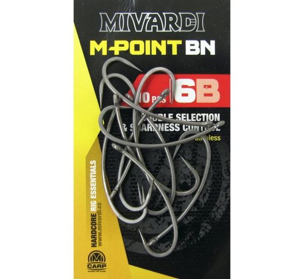 Háčiky Mivardi M-Point BN č.6/10ks Barbless