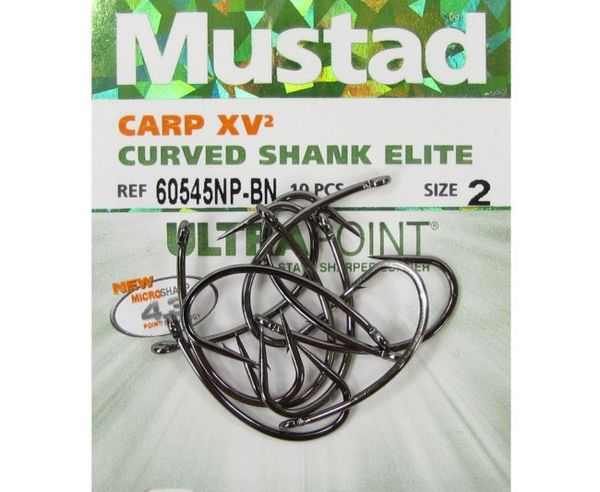 Háčiky Mustad 60545NP-BN Curved Shank Elite v.8/10ks
