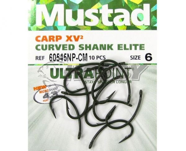 Háčiky Mustad Curved Shank Elite 60545NP-CM veľ.8/10ks