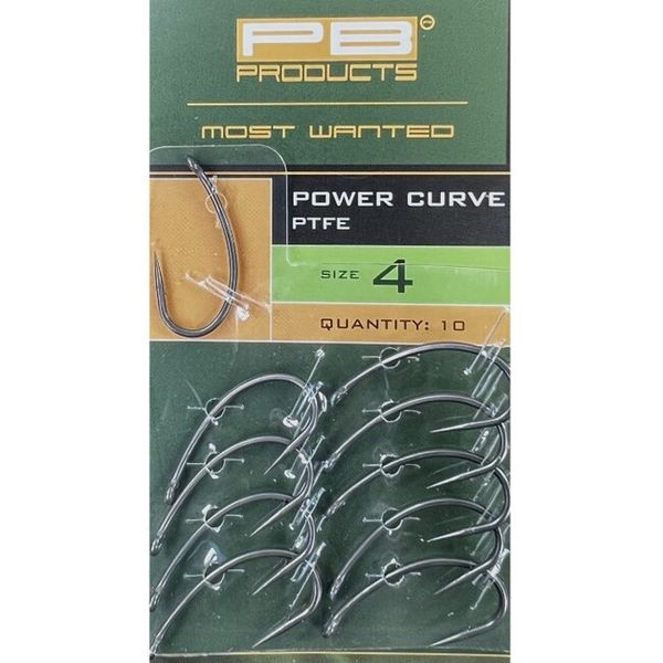 Háčiky PB Products Power Curve Hook PTFE 4 10ks