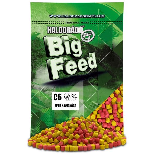 Haldorádó Big Feed - C6 Pellet Jahoda - Ananás 900g