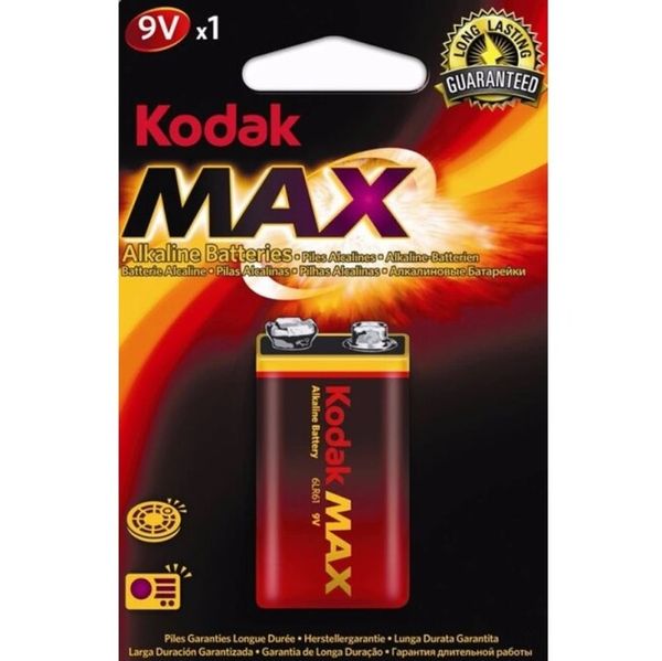 Kodak Alkaline Max alkalická batéria 6LR61 9V 1ks 146550
