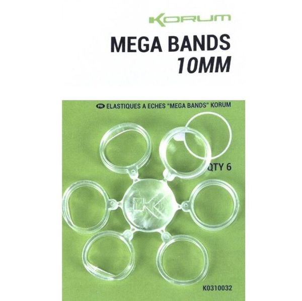 Korum Gumové krúžky Mega Bands 10mm 6ks