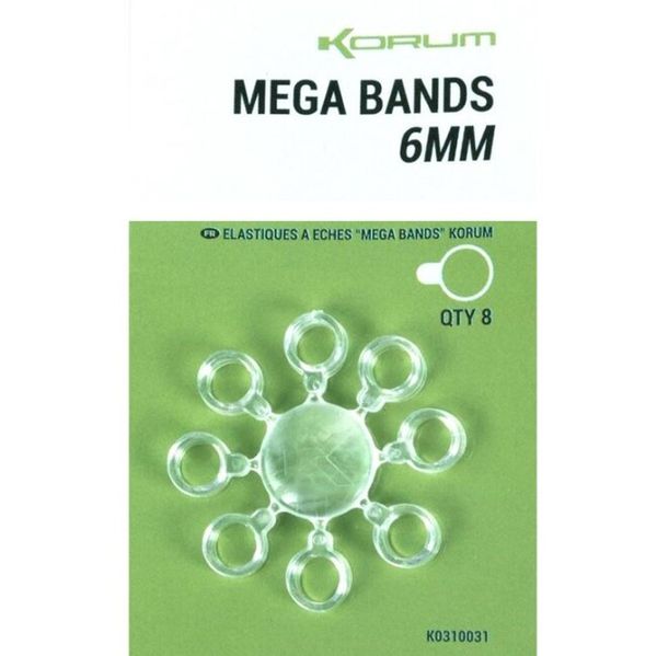 Korum Gumové krúžky Mega Bands 6mm 8ks