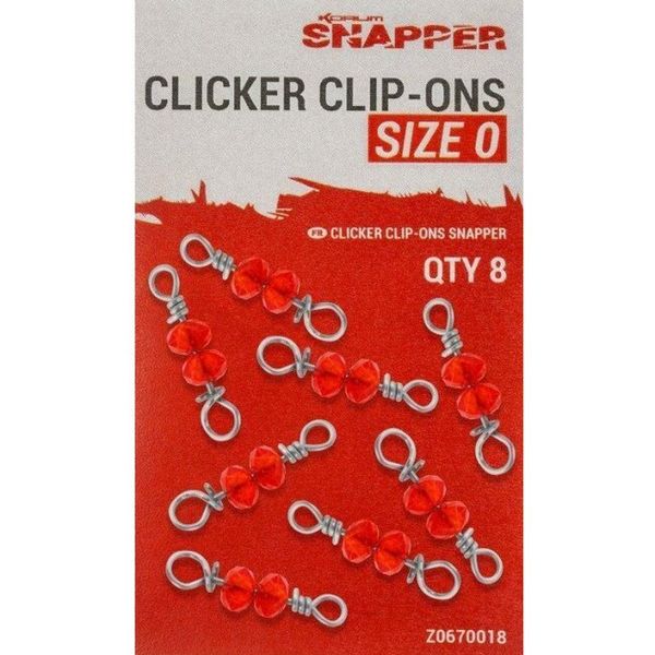 Korum Snapper Clicker Clip-Ons v.0 7kg 8 ks