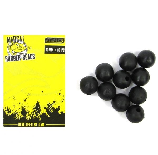 MAD Rubber Beads 10mm  12ks NEW