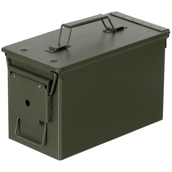 MFH Box na muníciu US M2A1, kovový, 30×15,5x19cm farba oliv