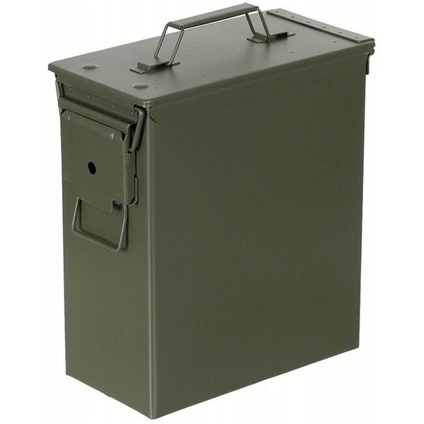 MFH Box na muníciu US PA 60, kovový, 30,5×15,4x34cm farba oliv
