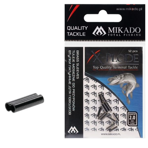 Mikado krimplovacie trubičky dvojité 0.8x1.7x8mm bal.12ks