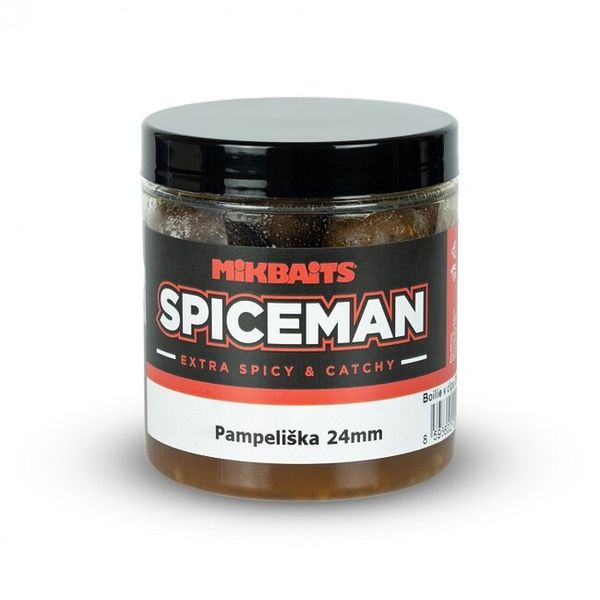 Mikbaits Boilie V Dipe Spiceman Pampeliška 24mm 250 ml