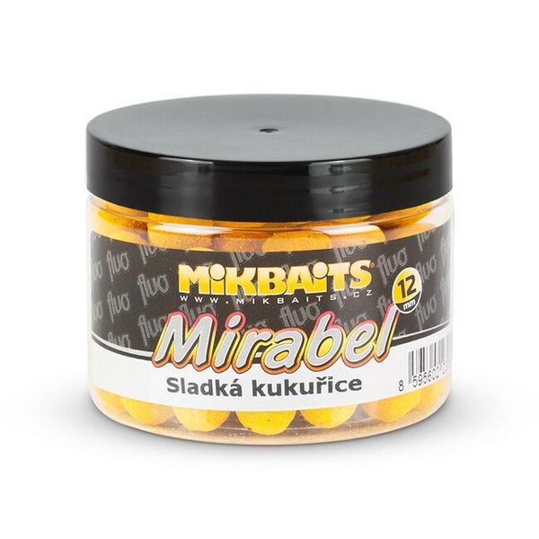 Mikbaits Mirabel FLUO Sladká kukurica 12mm/150g, dóza