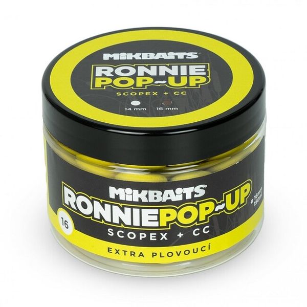 Mikbaits Ronnie PopUp boilies Scopex + CC 16mm/150ml