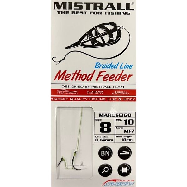 Mistrall MF7 nadväzce s tŕňom-šnurka d.10cm 0,16mm v.6