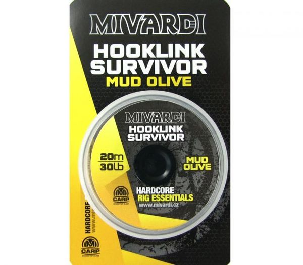 Mivardi Šnúra Survivor 20m/30lb mud olive