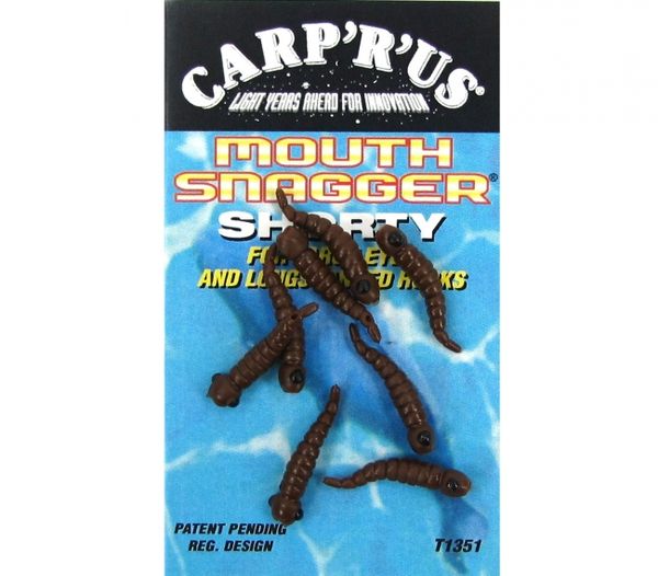 Carprus Mouthsnagger Shorty hnedý 8ks