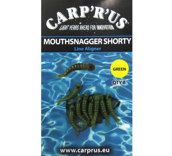 Carprus Mouthsnagger Shorty zelený 8ks