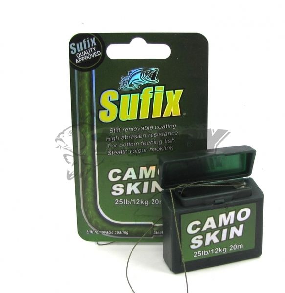 Nadväzcová šnúra Sufix Camo Skin 25lb/12kg /20m Camo Green