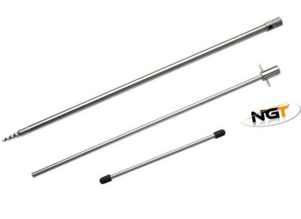 NGT Stainless Steel Bank stick Deluxe with Drill 80-140cm