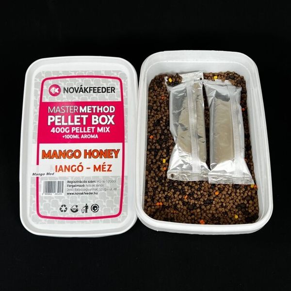 NovákFeeder Master Method Pellet Box 400 g Mango-Med