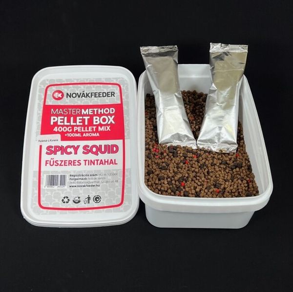 NovákFeeder Master Method Pellet Box 400 g Spice Squid