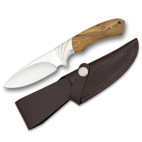 Nôž lovecký s pevnou čepeľou ALBAINOX 32360 s drevenou rúčkou