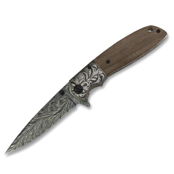 Nôž zatvárací lovecký Albainox MA18284 9,6cm - s drevenou rukoväťou