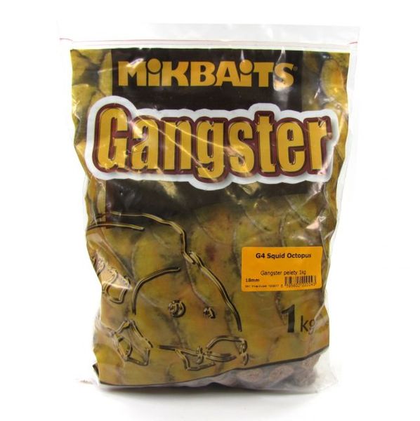 MikBaits Pelety Gangster  G4 Squid Octopus 18mm/1kg
