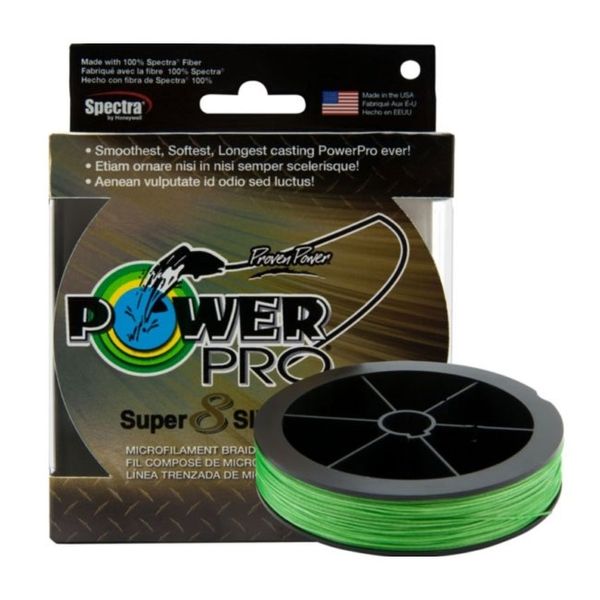 Pletená Šnúra PowerPro Sup 8 Slick V2 135m 0,15mm 10kg  Aqua Green