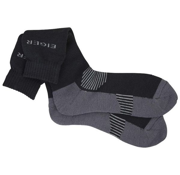 Ponožky Eiger Alpina Sock 44/47 - 9/12 Black/Grey
