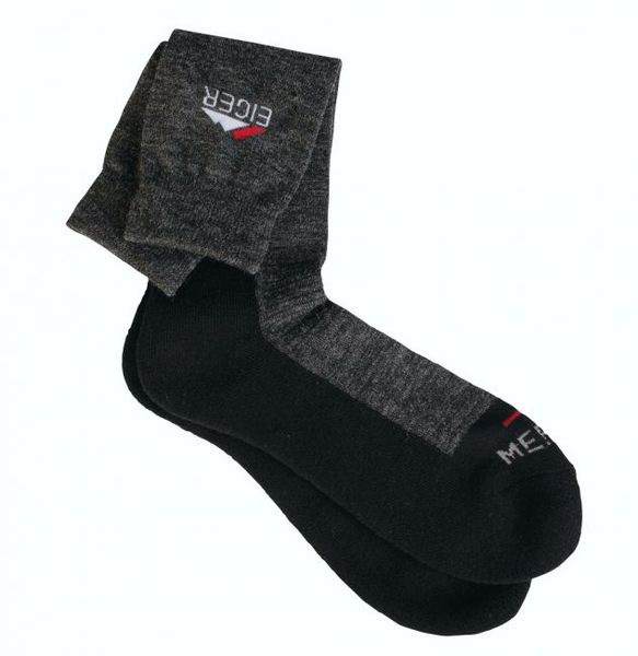 Ponožky Eiger Merino Wool Sock Grey Black