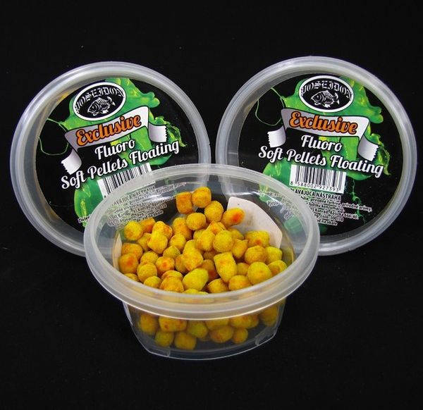 POSEIDON Exclusive Fluoro Soft Pellets Floating 14mm/50g Ananás