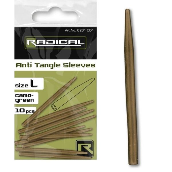 Radical Anti Tangle Sleeves L 10 ks camo - green