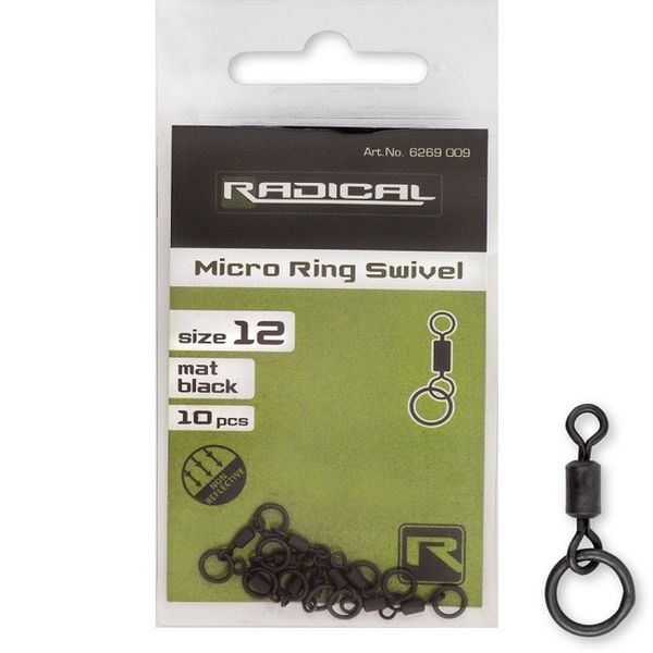 Radical Micro Ring Swivel mat black v.12 10ks