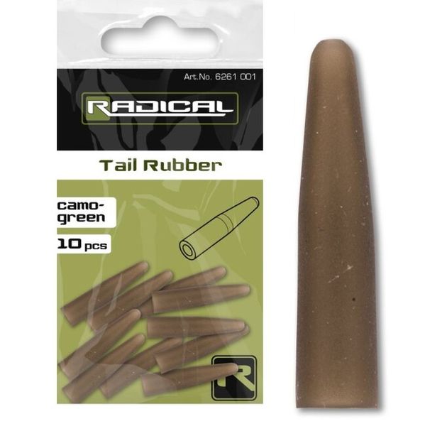 Radical  Tail Rubber 10 ks camo - green