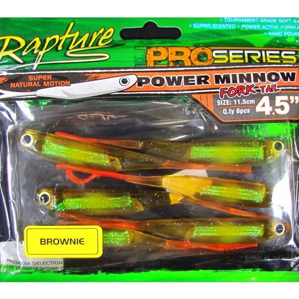 Rapture Pro Series Power Minnow Fork Tail Brownie 11,5cm 6ks