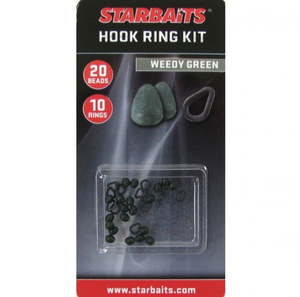 Sada Starbaits Hook Ring Kit Zelená (krúžok 10ks + 20ks zarážka)