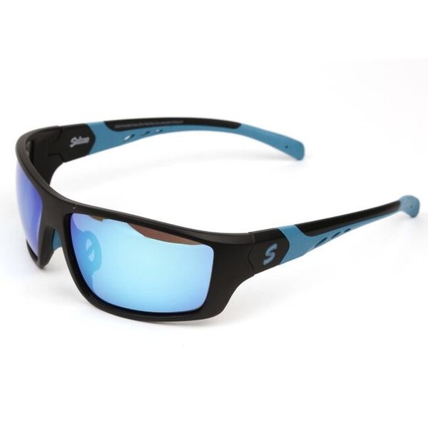 Salmo polarizačné okuliare Black Sunglasses Grey Ice Blue Lens